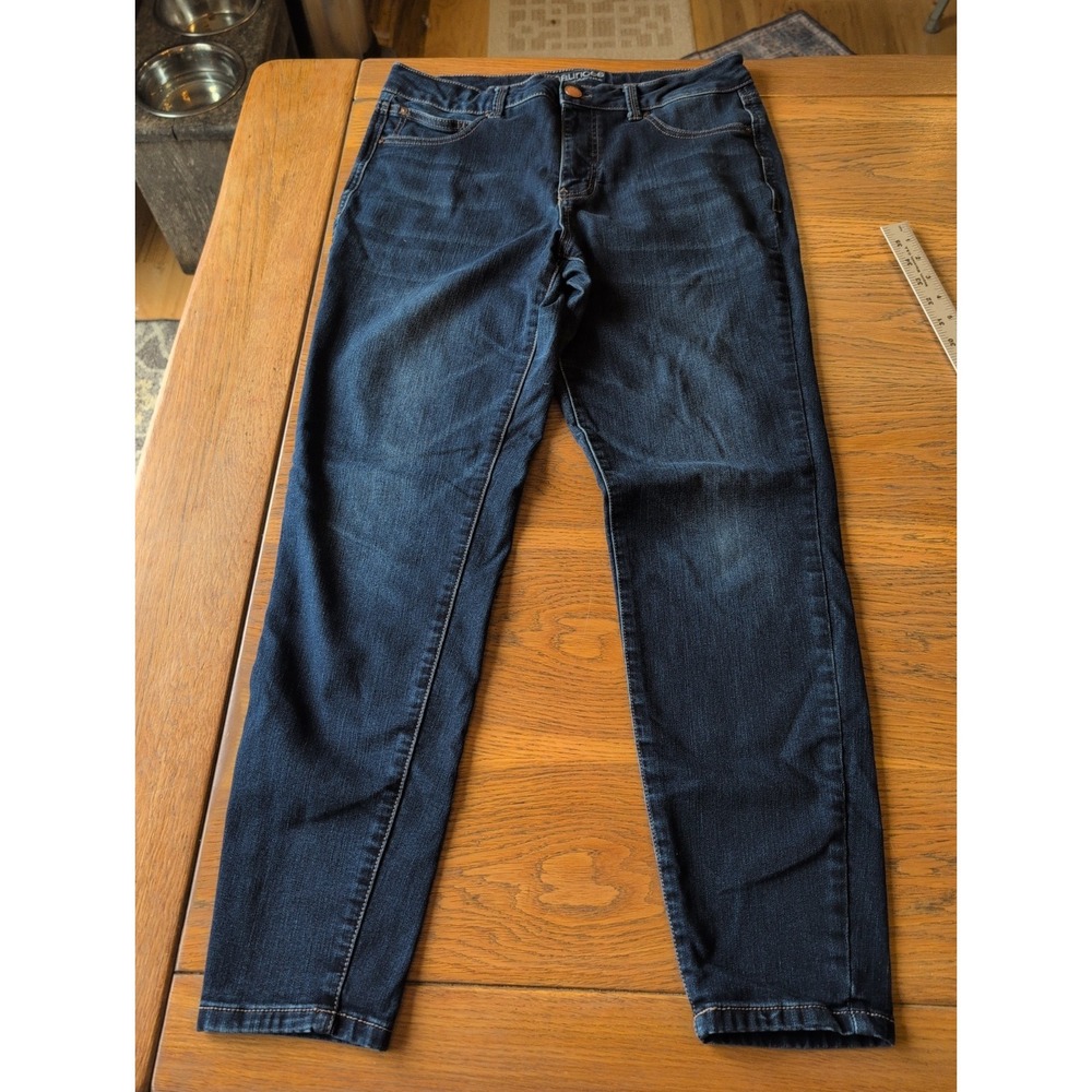 Maurices‎ Everflex High Rise Jeans Womens 12 Regular Blue Stretch EUC